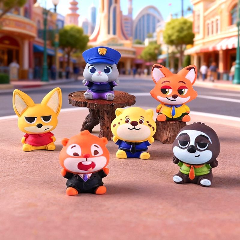 Car Accessories Decoration - Zootopia reçine küçük figürin araba gösterge