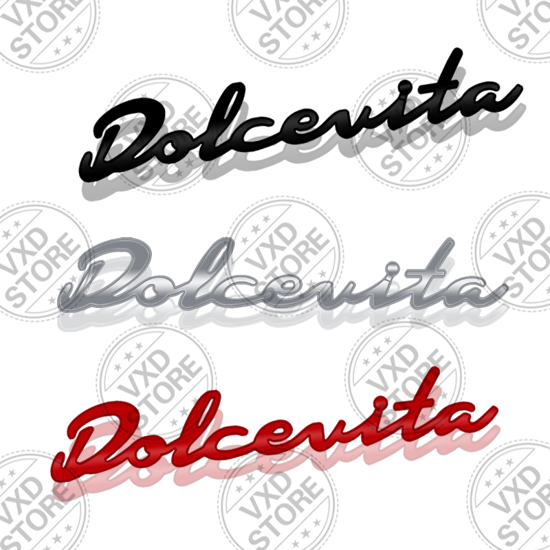 Car Accessories Bali - 3D Dolcevita Harfli Metal Arka Bagaj