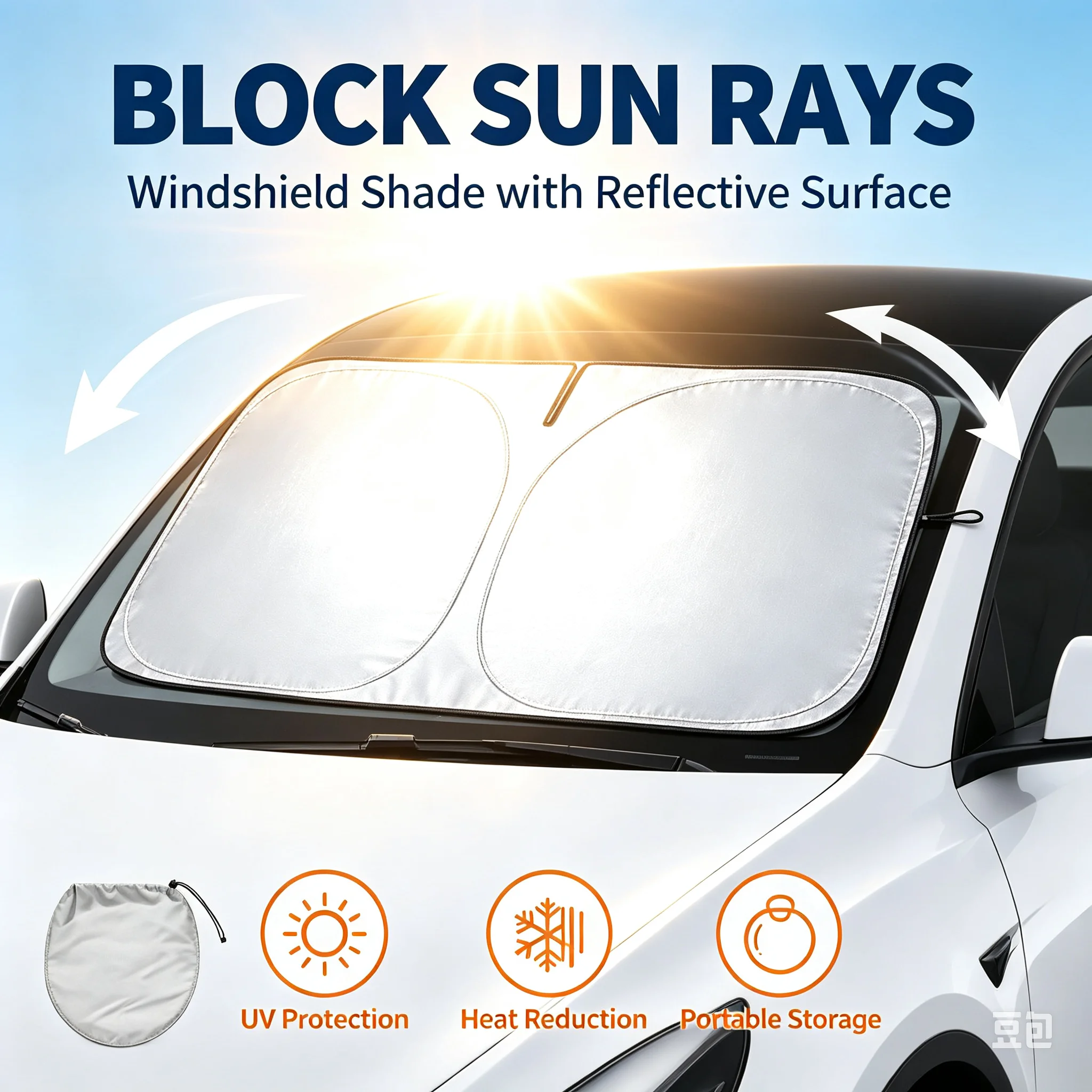 Windshield Sun Shade - Araba Güneşliği Ön Cam Güneşliği Isı