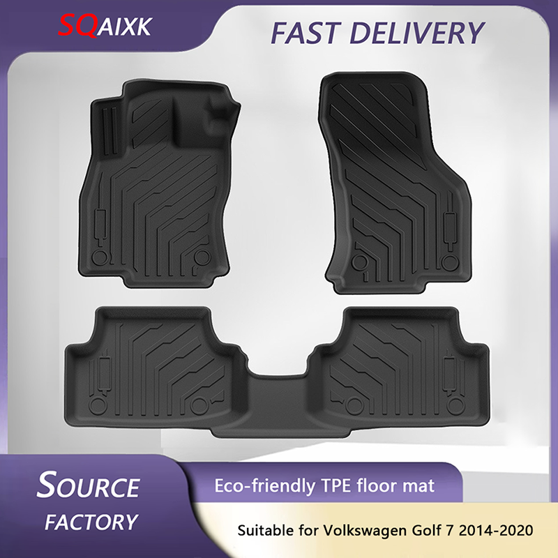 Car Floor Mat Rubber - Volkswagen Golf 7 2014-2020 için özel