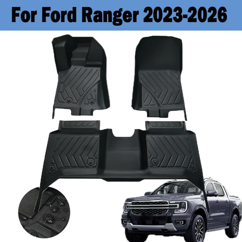 Car Floor Mat Rubber - Ford Ranger 2023-2026 Sol Direksiyonlu Araçlar