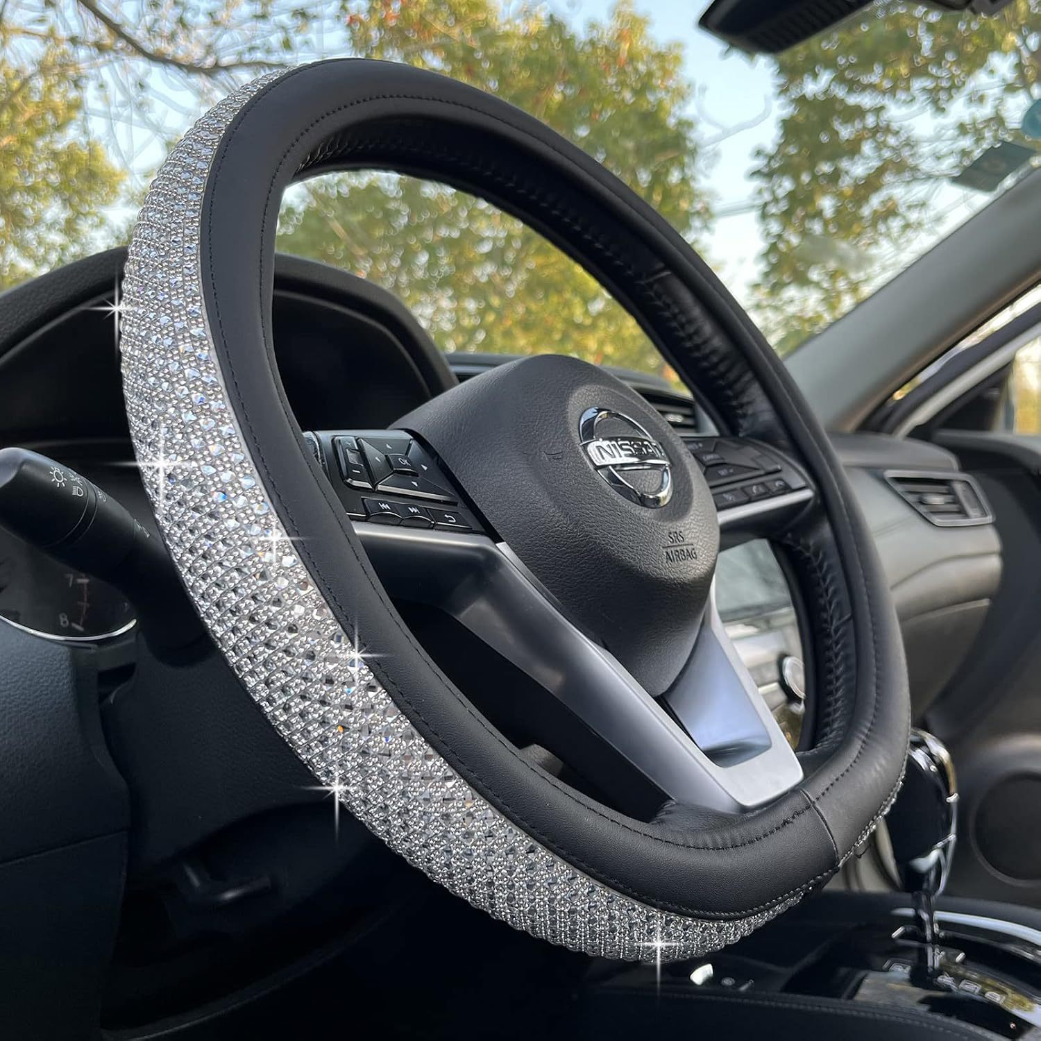 Car Accessories Amazon - Fabrika çıkışlı satış araba elmas direksiyon