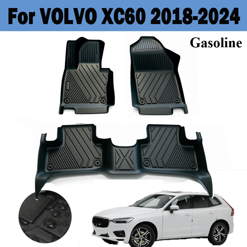 Car Floor Mat Rubber - VOLVO XC60 Benzinli 2018-2024 Sol Direksiyonlu