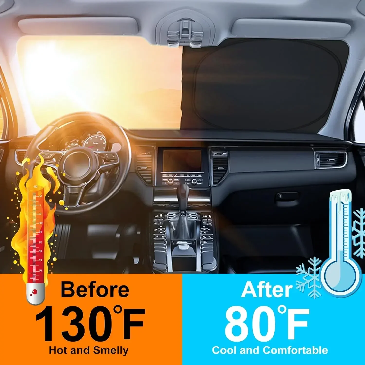 Yeni Yazlık Araba Ön Camı Güne - Windshield Sun Shade incelemesi ve fiyatı