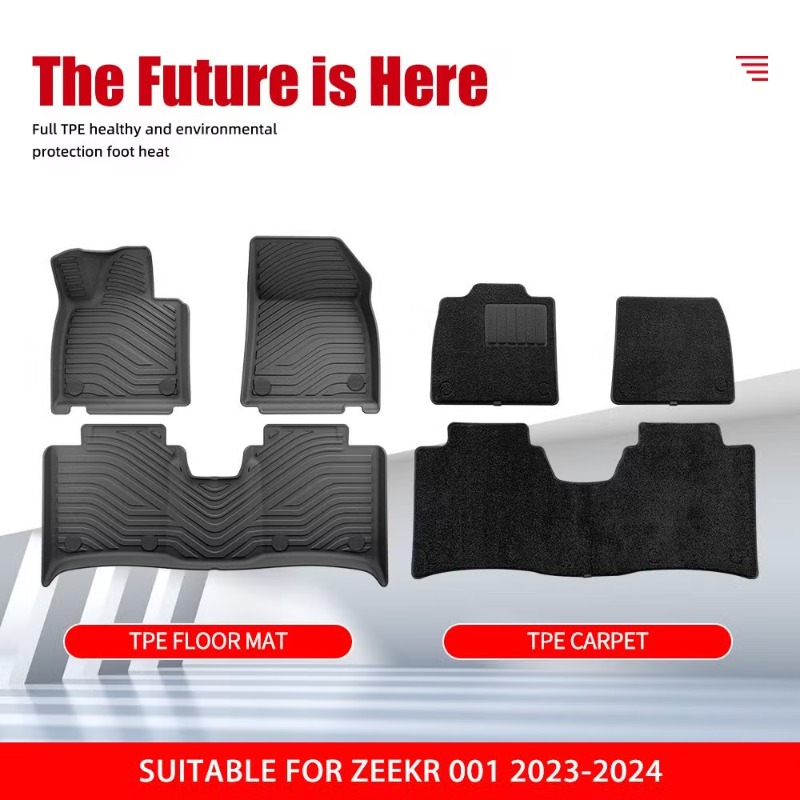 Zeekr 001 2023-2024 için Arka  - Car Floor Mat Rubber incelemesi ve fiyatı