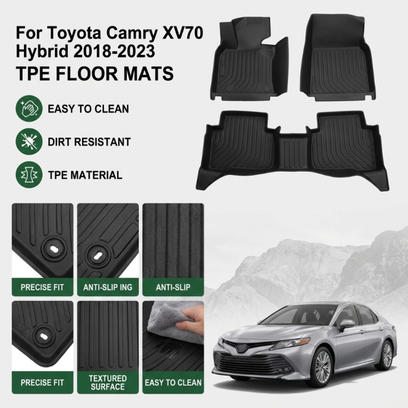Toyota Camry XV70 Hybrid 2018- - Car Floor Mat Rubber incelemesi ve fiyatı