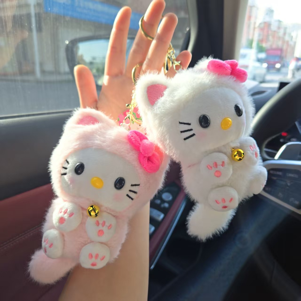 Kawaii HelloKitty Bell Kedi Ko - Car Accessories Decoration incelemesi ve fiyatı