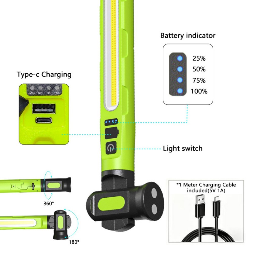 COB LED Çalışma Lambası Şarj E - Car Accessories Hanging incelemesi ve fiyatı