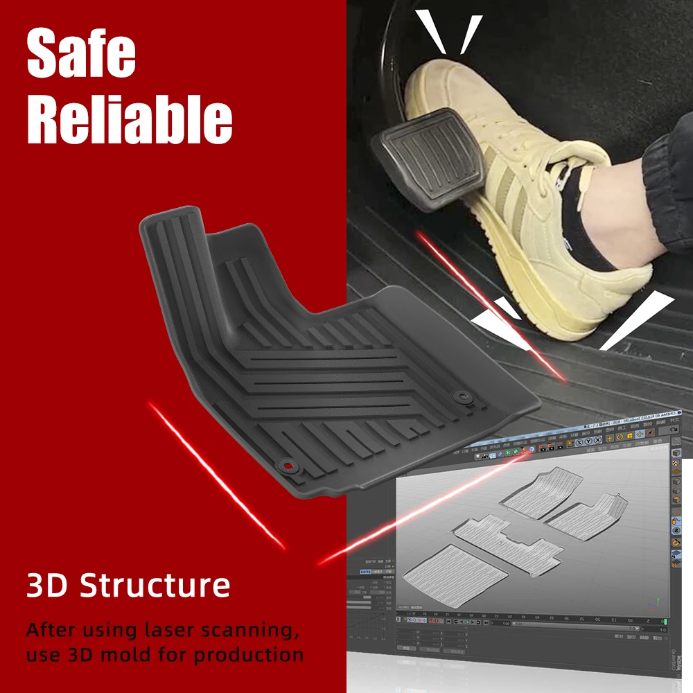 Özel Yeni TPE 3D Su Geçirmez A - Car Floor Mat Rubber incelemesi ve fiyatı