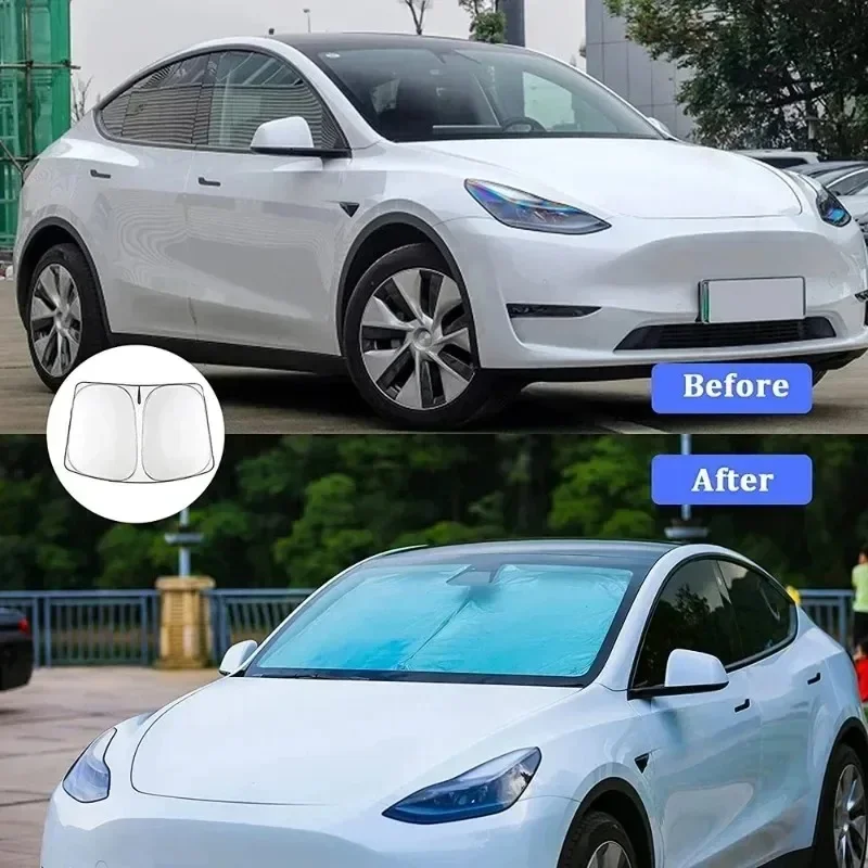 Tesla Model Y Juniper için ara - Windshield Sun Shade incelemesi ve fiyatı